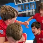 Kids Krav Maga class underway with Kyle👊👊💪. Starting with fun drills and games to work on getting up from the ground and practice 360 defences🎯🎯